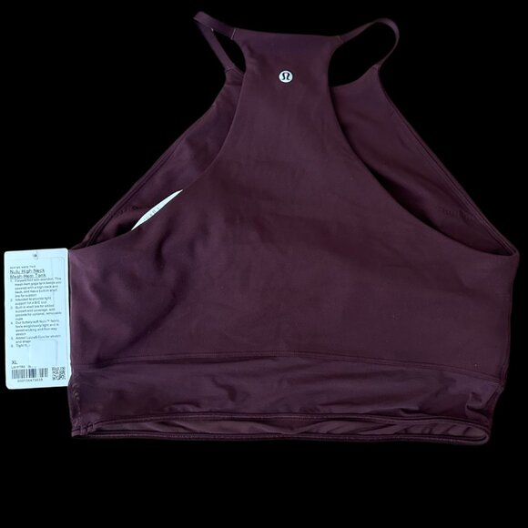 NWT Nulu High-Neck Mesh-Hem Tank Size 14 - Picture 2 of 2
